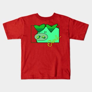 Oink green Kids T-Shirt